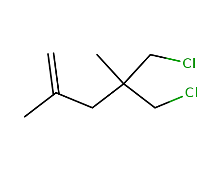 Molecular Structure of 38696-17-2 (5-Chloro-4-(chloromethyl)-2,4-dimethyl-1-pentene)