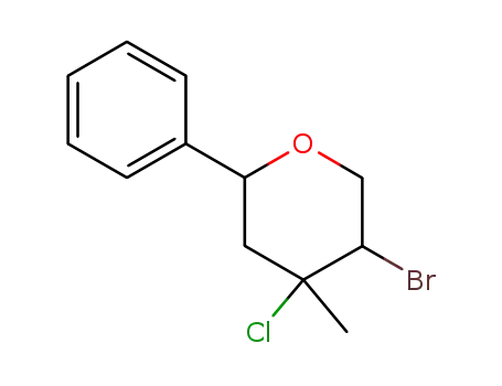 5-bromo-4-chloro-4-methyl-2-phenyltetrahydropyran