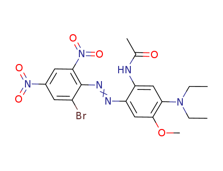 Acetamide,N-[2-[2-(2-bromo-4,6-dinitrophenyl)diazenyl]-5-(diethylamino)-4-methoxyphenyl]-