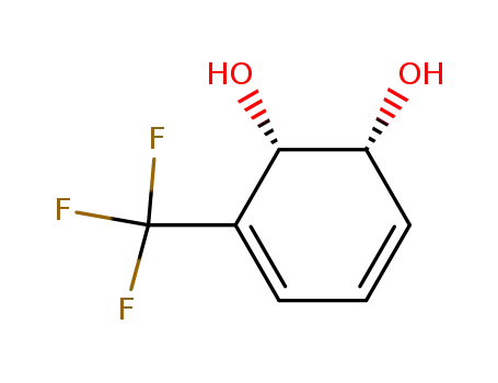 Molecular Structure of 114436-00-9 (3,5-Cyclohexadiene-1,2-diol, 3-(trifluoromethyl)-, cis-)