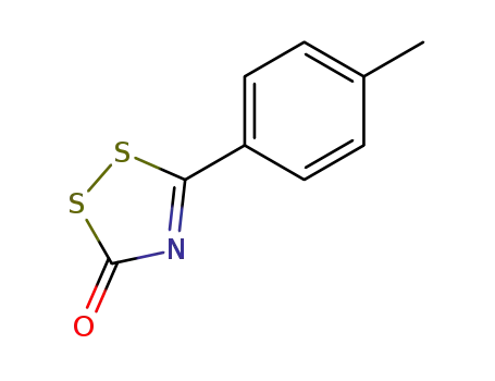 Molecular Structure of 16778-90-8 (3H-1,2,4-Dithiazol-3-one, 5-(4-methylphenyl)-)