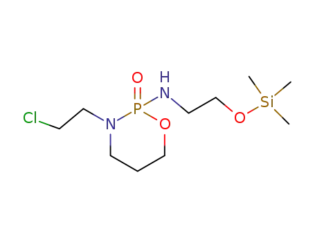 Molecular Structure of 195966-73-5 ([3-(2-Chloro-ethyl)-2-oxo-2λ<sup>5</sup>-[1,3,2]oxazaphosphinan-2-yl]-(2-trimethylsilanyloxy-ethyl)-amine)