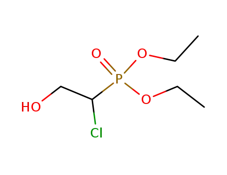 Molecular Structure of 65345-02-0 (Phosphonic acid, (1-chloro-2-hydroxyethyl)-, diethyl ester)