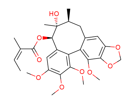 2-BUTENOIC ACID, 2-METHYL-, (5S,6S,7S,13AS)-5,6,7,13A-TETRAHYDRO-6-HYDROXY-1,2,3,13-TETRAMETHOXY-6,7-DIMETHYLBENZO[3,4]CYCLOOCTA[1,2-F][1,3]BENZODIOXOL-5-YL ESTER, (2Z)-