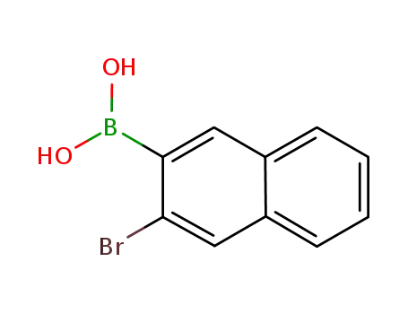 Molecular Structure of 1301205-62-8 ((3-bromonaphthalen-2-yl)boronic acid)