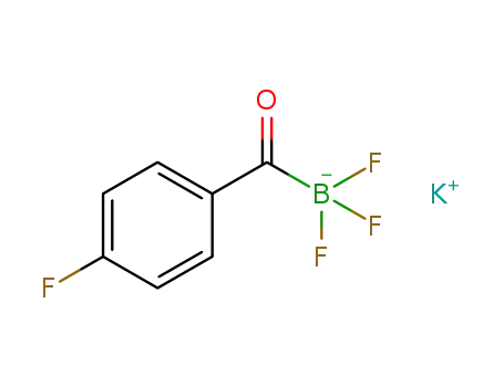 Molecular Structure of 1590389-14-2 (potassium trifluoro(4-fluorobenzoyl)borate)