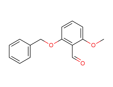 Molecular Structure of 61227-36-9 (Benzaldehyde, 2-methoxy-6-(phenylmethoxy)-)