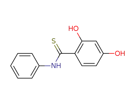 Molecular Structure of 181875-13-8 (Benzenecarbothioamide, 2,4-dihydroxy-N-phenyl-)