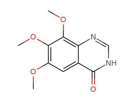 Molecular Structure of 16064-19-0 (6,7,8-Trimethoxyquinazolin-4(3H)-one)