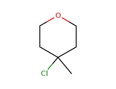 Molecular Structure of 34449-33-7 (2H-Pyran, 4-chlorotetrahydro-4-methyl-)