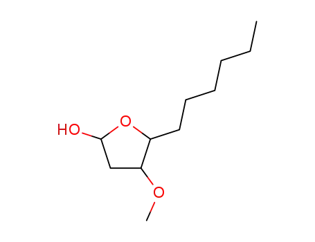 5-Hexyl-4-methoxy-tetrahydro-furan-2-ol
