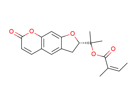 (2S)-2-{2-[((Z)-2-methylbut-2-enoyl)oxy]propan-2-yl}-2,3-dihydro-7H-furo[3,2-g]chromen-7-one