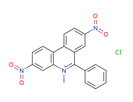 Phenanthridinium,5-methyl-3,8-dinitro-6-phenyl-, chloride (1:1)