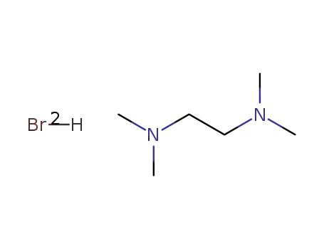 Molecular Structure of 7677-11-4 (N,N,N',N'-tetramethylethylenediammonium dibromide)