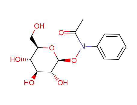 Molecular Structure of 98911-22-9 (1-O-[acetyl(phenyl)amino]-beta-D-glucopyranose)
