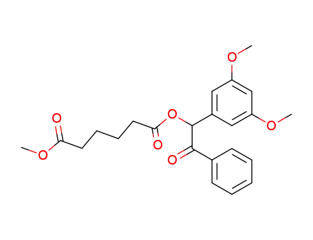 Molecular Structure of 457612-26-9 (adipic acid (3',5'-dimethoxybenzoin) ester methyl ester)