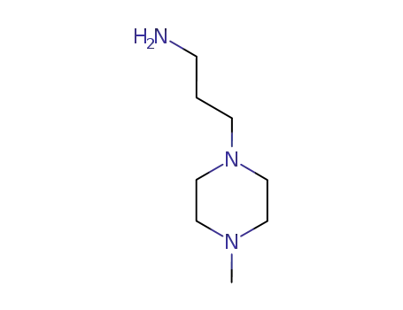 Molecular Structure of 4572-03-6 (1-(3-Aminopropyl)-4-methylpiperazine)