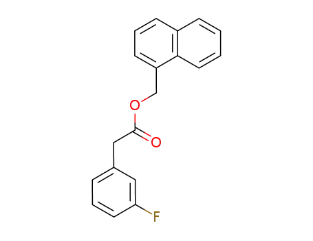 Molecular Structure of 143659-28-3 (1-Naphthylmethyl 3-fluorophenylacetate)