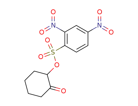 Molecular Structure of 518068-80-9 (2,4-dinitro-benzenesulfonic acid 2-oxo-cyclohexyl ester)