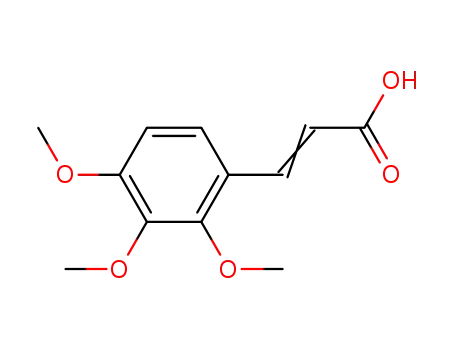 Molecular Structure of 33130-03-9 (trans-2,3,4-Trimethoxycinnamic acid)