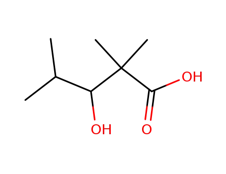 Molecular Structure of 35763-45-2 (2,2,4-trimethyl-3-hydroxyvaleric acid)