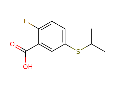 2-Fluoro-5-[(1-methylethyl)thio]-benzoic acid