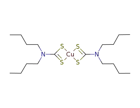 Molecular Structure of 13927-71-4 (bis(dibutyldithiocarbamato-S,S')copper)