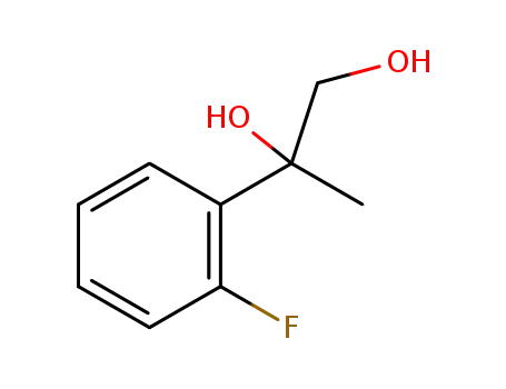 Molecular Structure of 1547526-82-8 (2-(2-fluorophenyl)propane-1,2-diol)