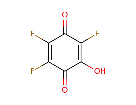 Molecular Structure of 877-14-5 (2,5-Cyclohexadiene-1,4-dione, 2,3,5-trifluoro-6-hydroxy-)