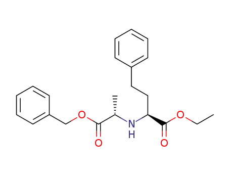 Molecular Structure of 82717-95-1 (Benzyl (2S)-2-<N-<(1S)-1-(Ethoxycarbonyl)-3-phenylpropyl>amino>propionate)