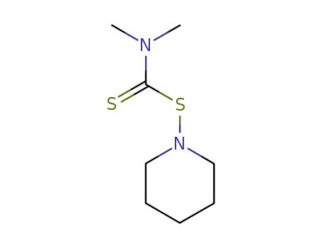 Molecular Structure of 66232-66-4 (Piperidine, 1-[[(dimethylamino)thioxomethyl]thio]-)