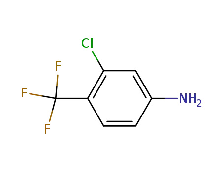 Molecular Structure of 445-13-6 (4-AMINO-2-CHLOROBENZOTRIFLUORIDE)