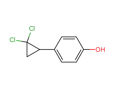 Molecular Structure of 52179-26-7 (P-(2,2-DICHLOROCYCLOPROPYL)PHENOL)