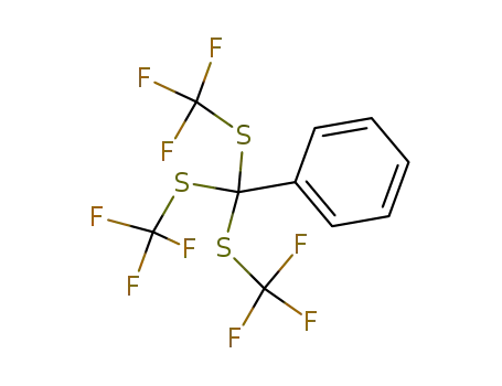 Molecular Structure of 24628-90-8 (tris(trifluoromethyl) benzeneorthotrithiobenzoate)