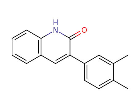 Molecular Structure of 1459775-46-2 (3-(3,4-dimethylphenyl)quinolin-2(1H)-one)