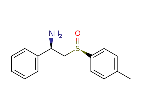 Molecular Structure of 280128-39-4 ((1R,R<sub>S</sub>)-1-phenyl-2-p-tolylsulfinylethylamine)