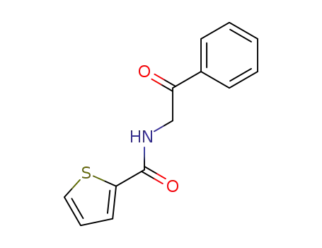 Molecular Structure of 112671-96-2 (2-Thiophenecarboxamide, N-(2-oxo-2-phenylethyl)-)