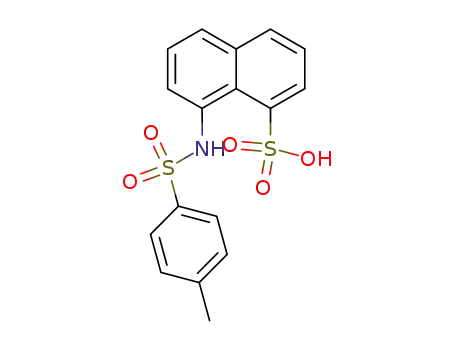 Molecular Structure of 130955-98-5 (N-(p-tolylsulfonyl)-1-naphthylamine-8-sulfonic acid)