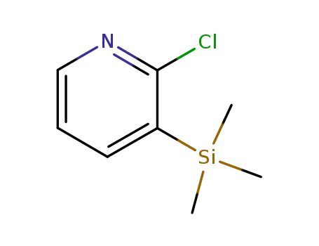 Molecular Structure of 77332-76-4 (2-CHLORO-3-(TRIMETHYLSILYL)PYRIDINE)