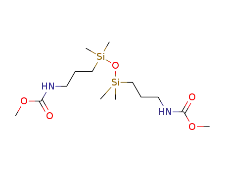 Molecular Structure of 1070740-24-7 (bis(methylcarbamatopropyl)tetra-methyldisiloxane)
