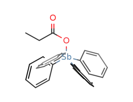 Molecular Structure of 127794-79-0 (tetraphenylpropionatoantimony(V))