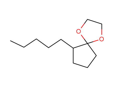 Molecular Structure of 94113-44-7 (6-pentyl-1,4-dioxaspiro[4.4]nonane)