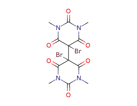 Molecular Structure of 871899-82-0 (5,5'-dibromo-1,3,1',3'-tetramethyl-[5,5']bipyrimidinylhexaone)