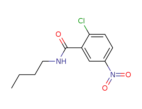 Molecular Structure of 68505-92-0 (N-butyl-2-chloro-5-nitrobenzamide)