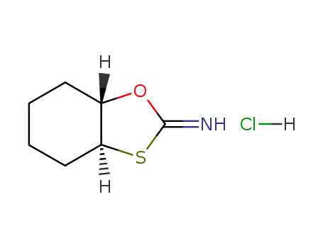 (+/-)-<i>trans</i>-hexahydro-benz[1,3]oxathiol-2-one-imine; hydrochloride