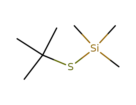 Molecular Structure of 14483-67-1 (Silane, [(1,1-dimethylethyl)thio]trimethyl-)