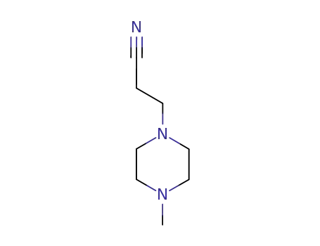 Molecular Structure of 4491-92-3 (1-(2-Cyanoethyl)-4-methylpiperazine)