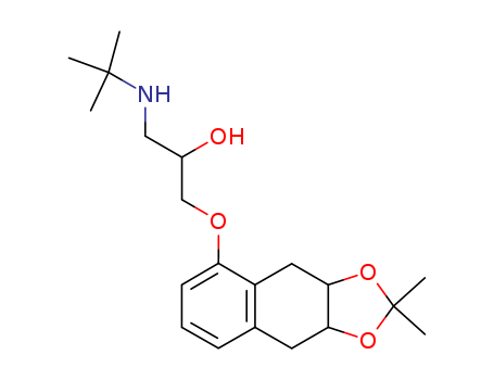 2-Propanol,1-[(1,1-dimethylethyl)amino]-3-[(3a,4,9,9a-tetrahydro-2,2-dimethylnaphtho[2,3-d]-1,3-dioxol-5-yl)oxy]-