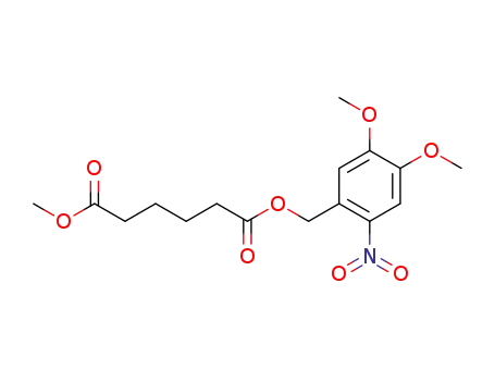 Molecular Structure of 457612-25-8 (adipic acid (4,5-dimethoxy-2-nitrobenzyl) ester methyl ester)