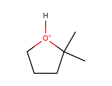 Molecular Structure of 878559-53-6 (2,2-Dimethyl-tetrahydro-furanium)